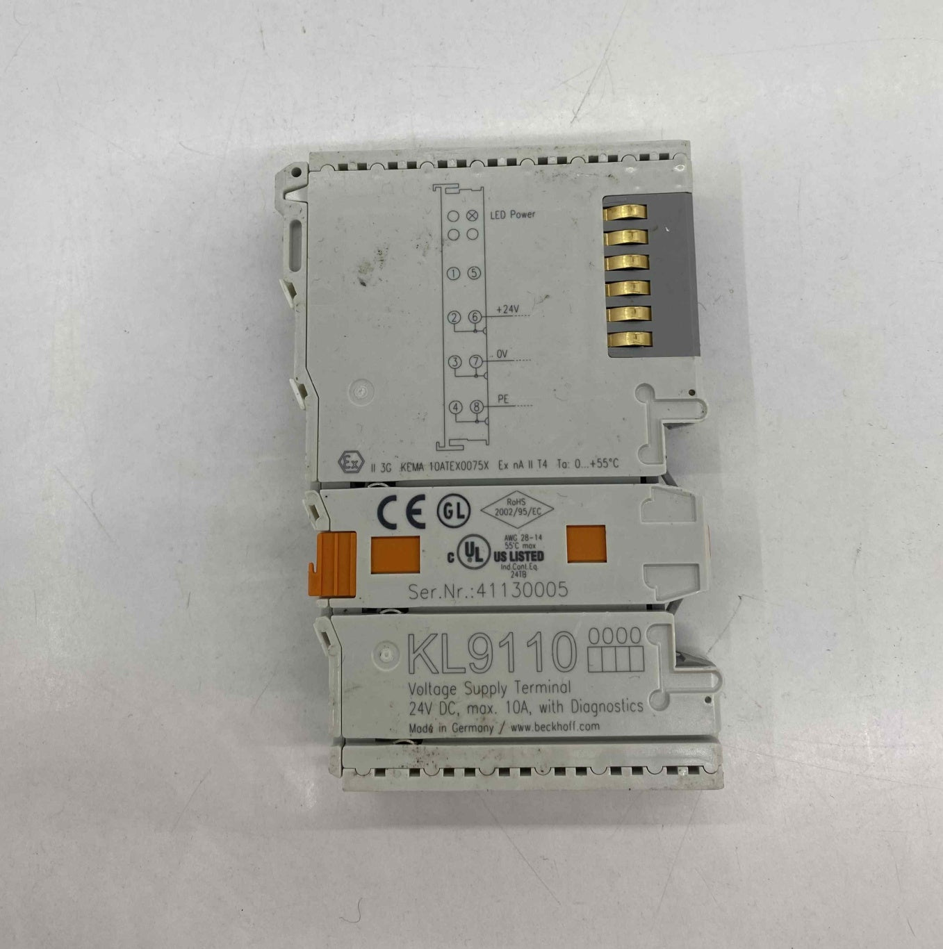 BECKHOFF KL9110 POWER SUPPLY TERMINAL