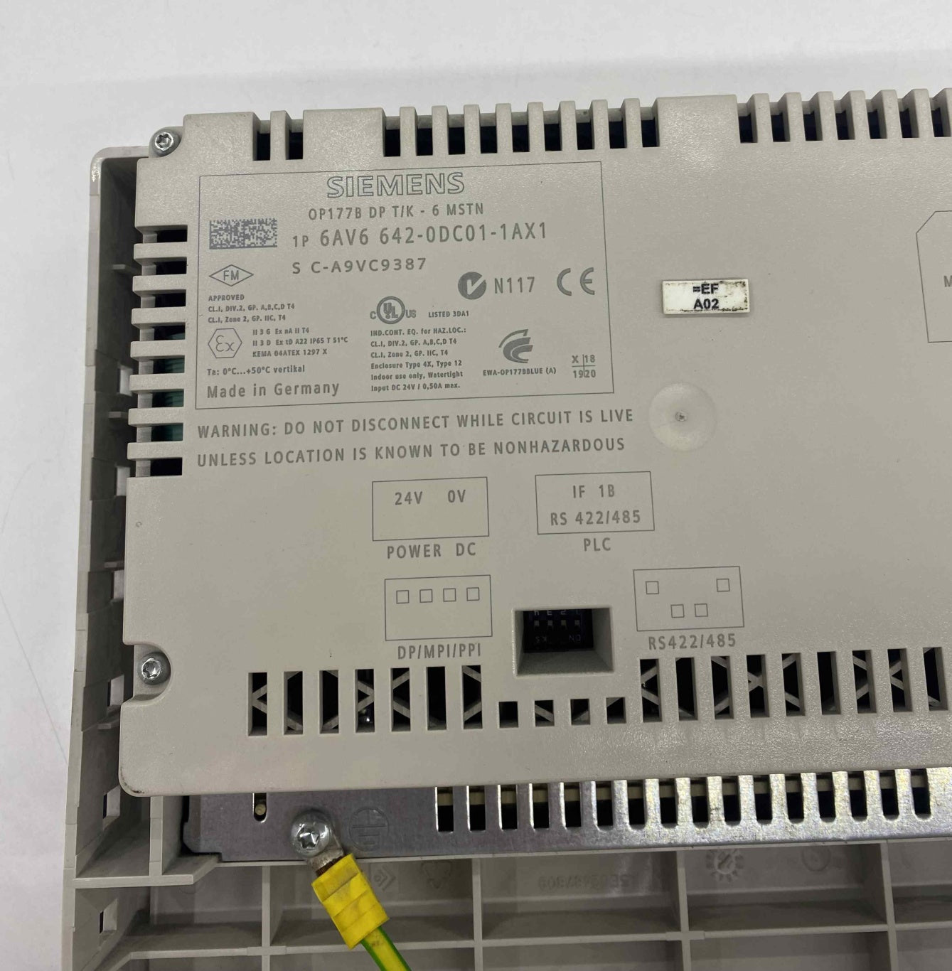 SIEMENS 6AV6 642-0DC01-1AX1 PANEL EKRAN