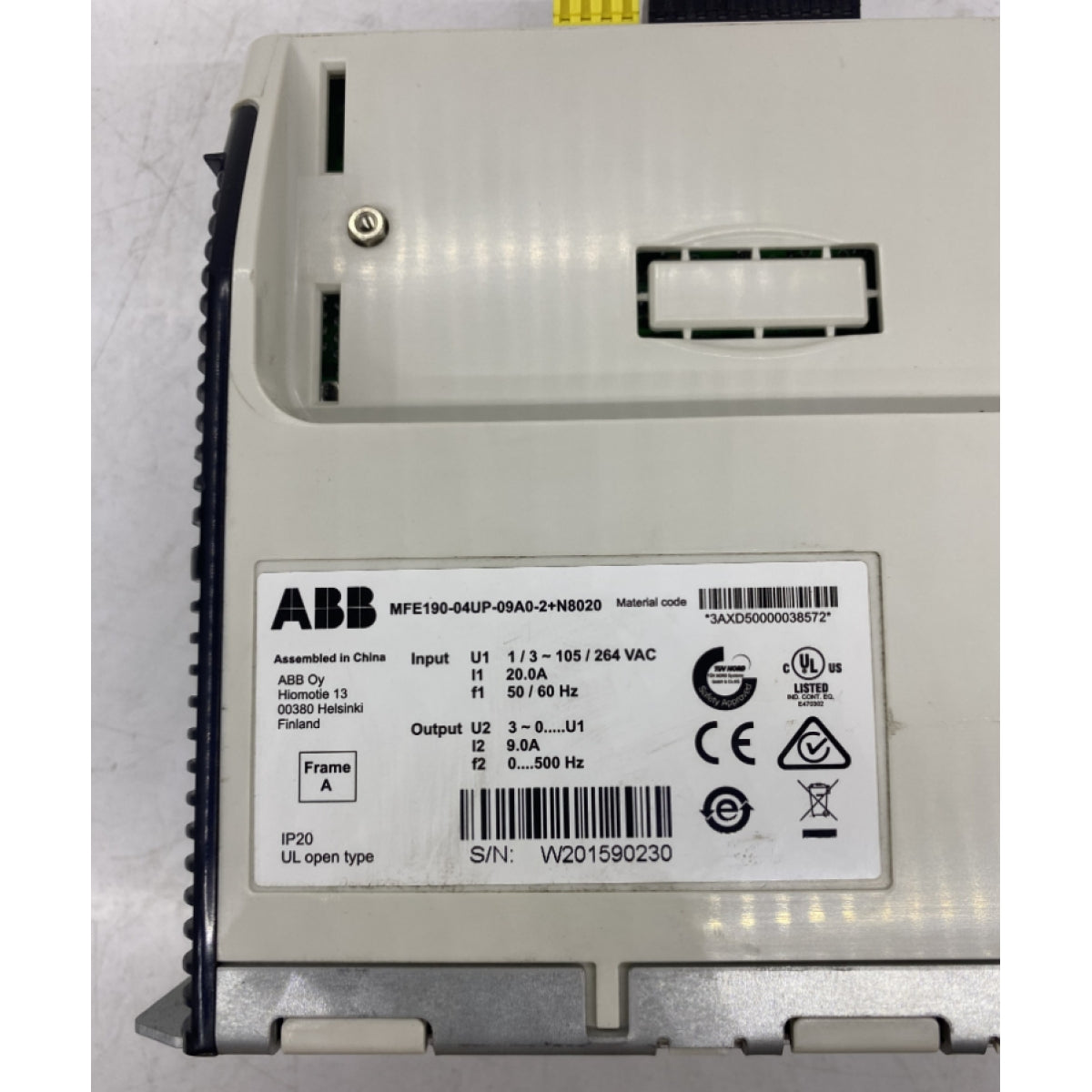 ABB MFE190-04UP-09A0-2+N8020 SERVO-ANTRIEB