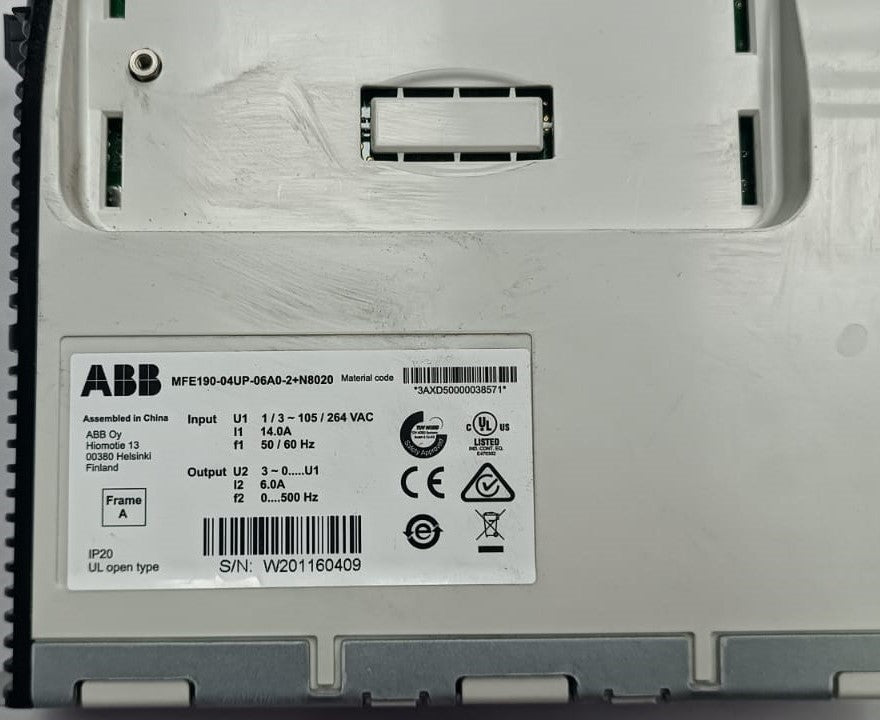 ABB MFE190-04UP-06A0-2+N8020 SERVO SÜRÜCÜ