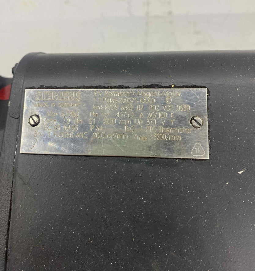 SIEMENS 1FT 5066-1AC71-4AA0 SERVO MOTOR