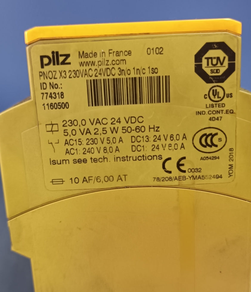 PILZ PNOZ X3 230VAC/24VDC 3S 10 EMNIYET RÖLESI