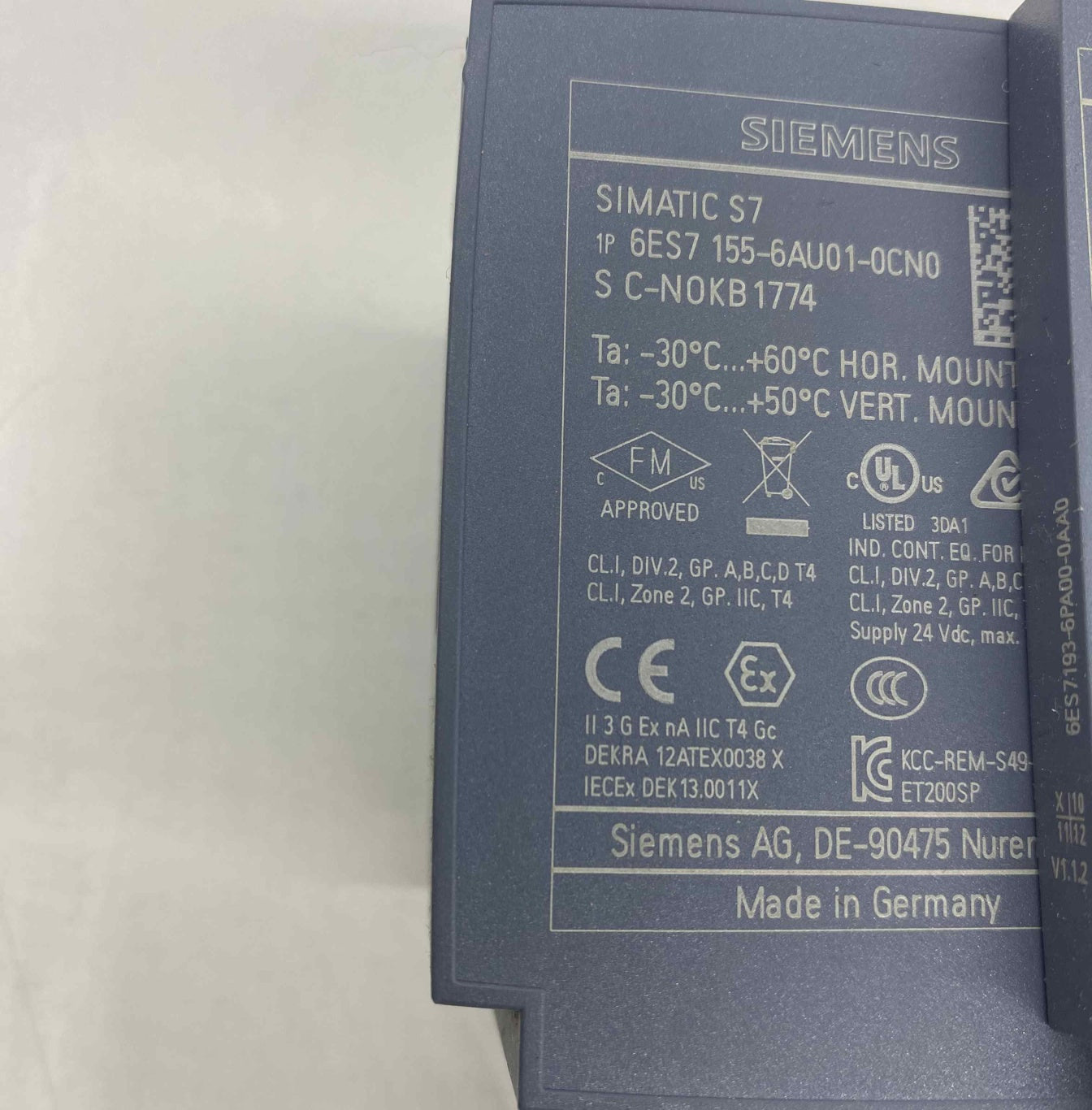 SIEMENS 6ES7 155-6AU01-0CN0 PLC