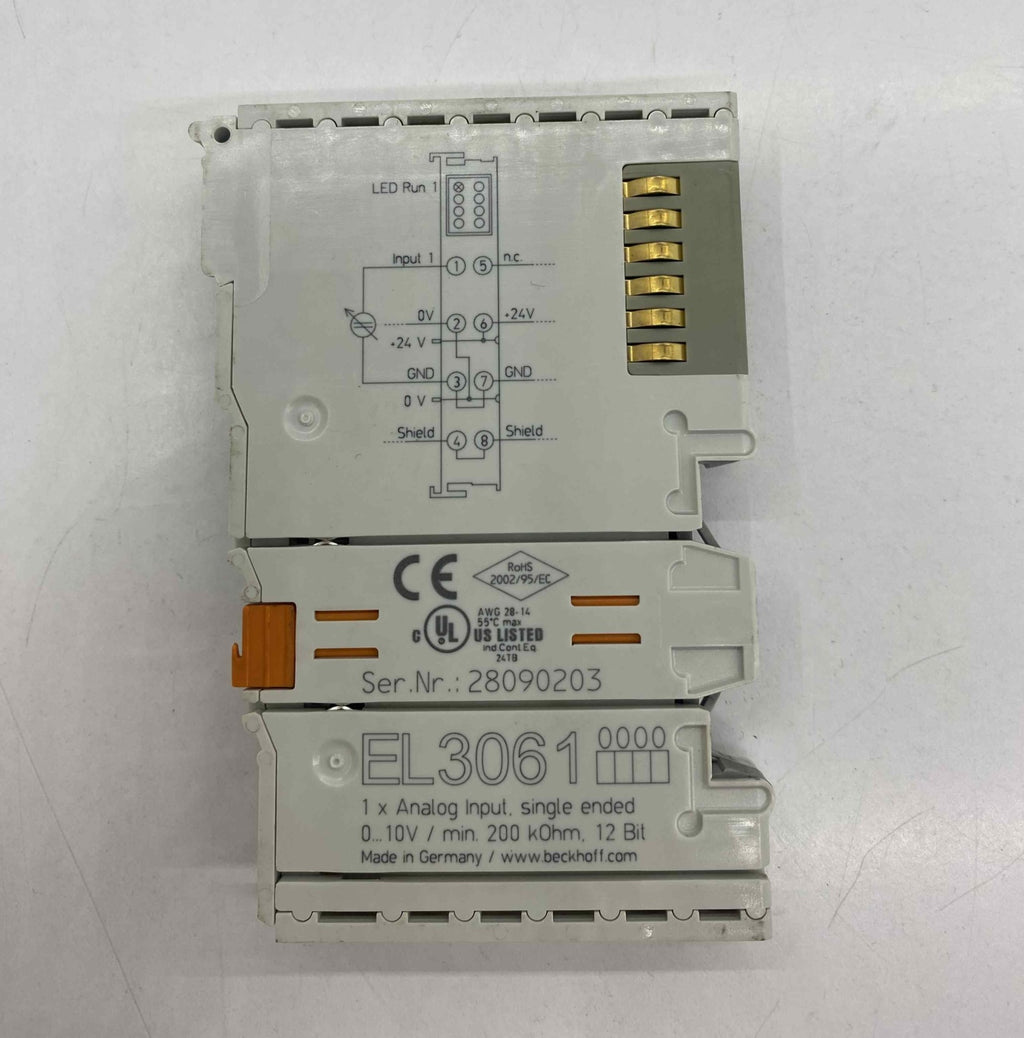 BECKHOFF EL3061 ANALOG INPUT MODULE