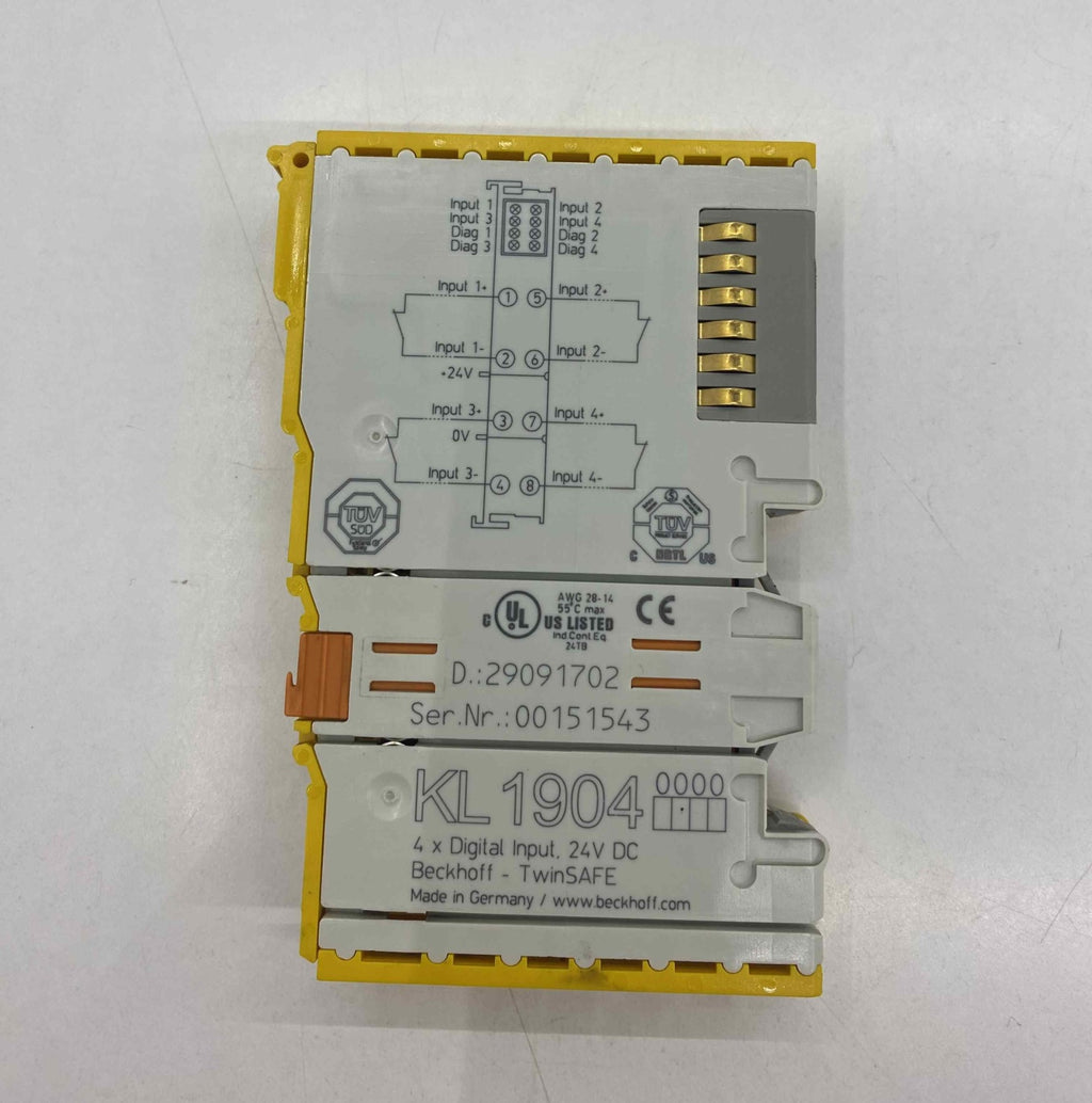 BECKHOFF KL1904 DIGITAL INPUT MODULE