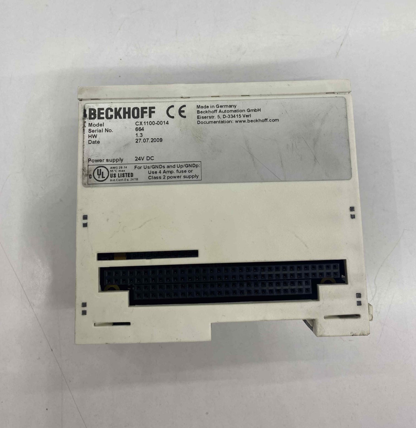 BECKHOFF CX1100-0014 PLC