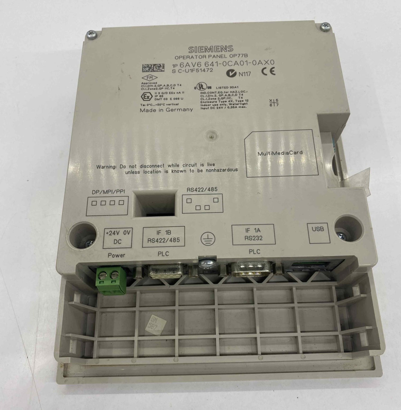 SIEMENS 6AV6 641-0CA01-0AX0 PANEL EKRAN