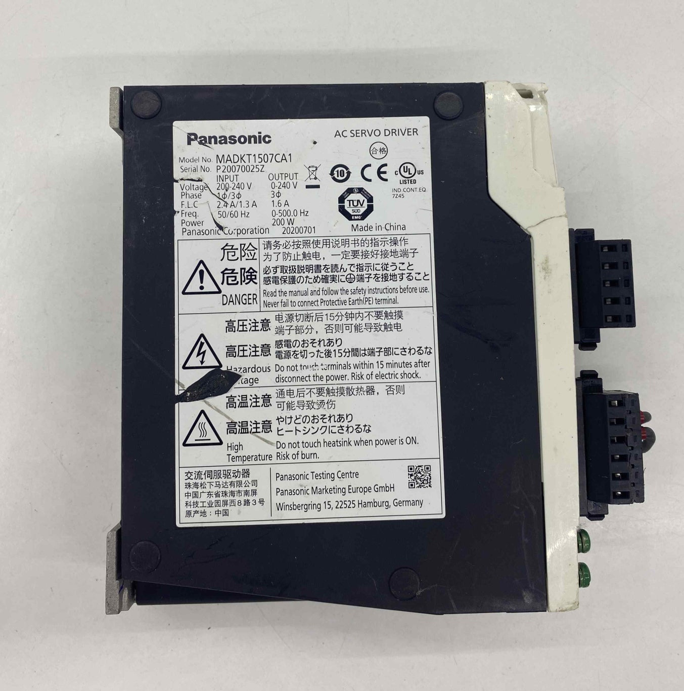 PANASONIC MADKT1507CA1 SERVO SÜRÜCÜ