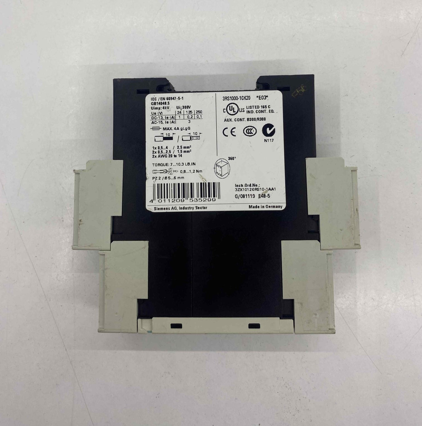 SIEMENS 3RS1000-1CK20 EMNIYET RÖLESI