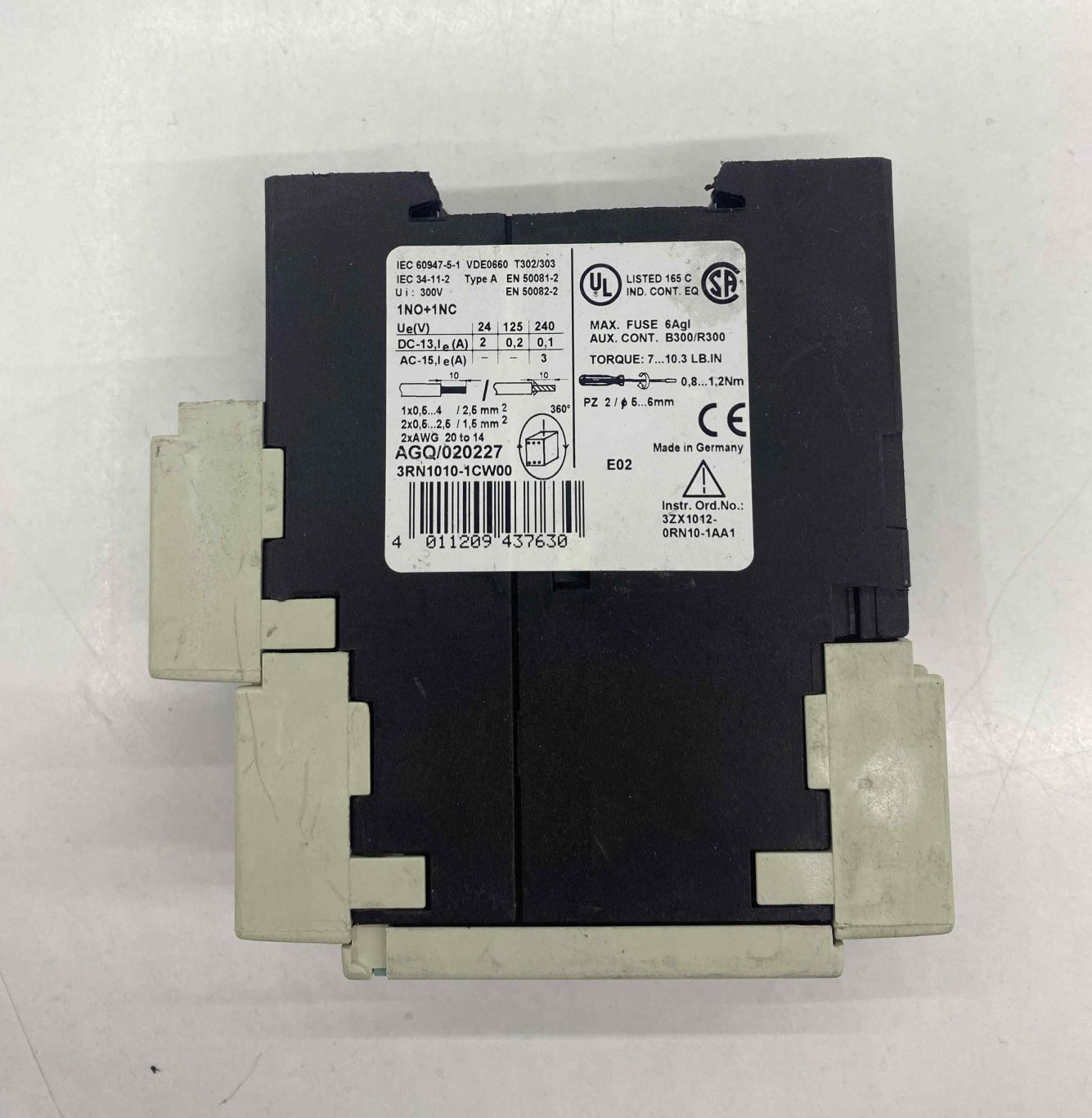 SIEMENS 3RN1010-1CW00 MOTOR KORUMA ROLESI