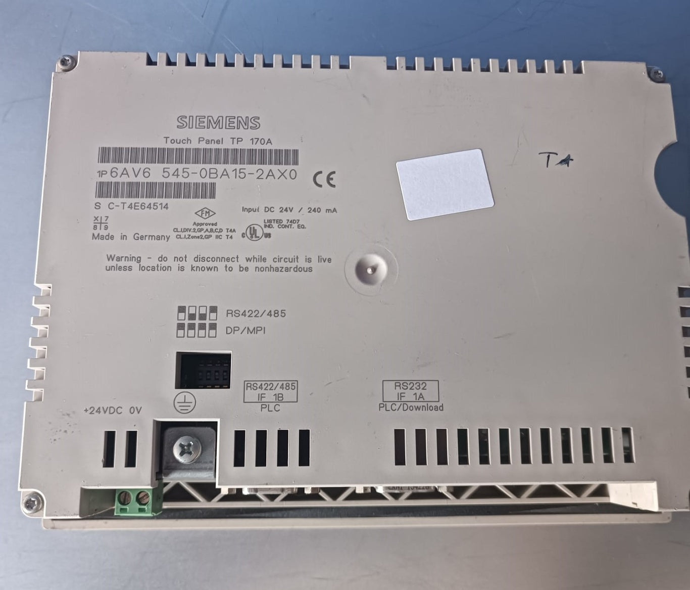 SIEMENS  6AV6545-0BA15-2AX0 PANEL EKRAN