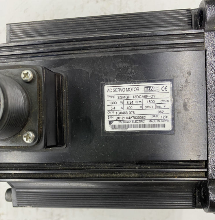 YASKAWA SGMGH-13DCA6F-OY SERVO MOTOR