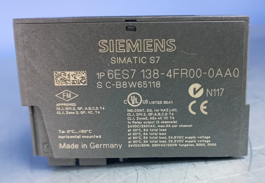 SIEMENS 6ES7 138-4FR00-0AA0 PLC