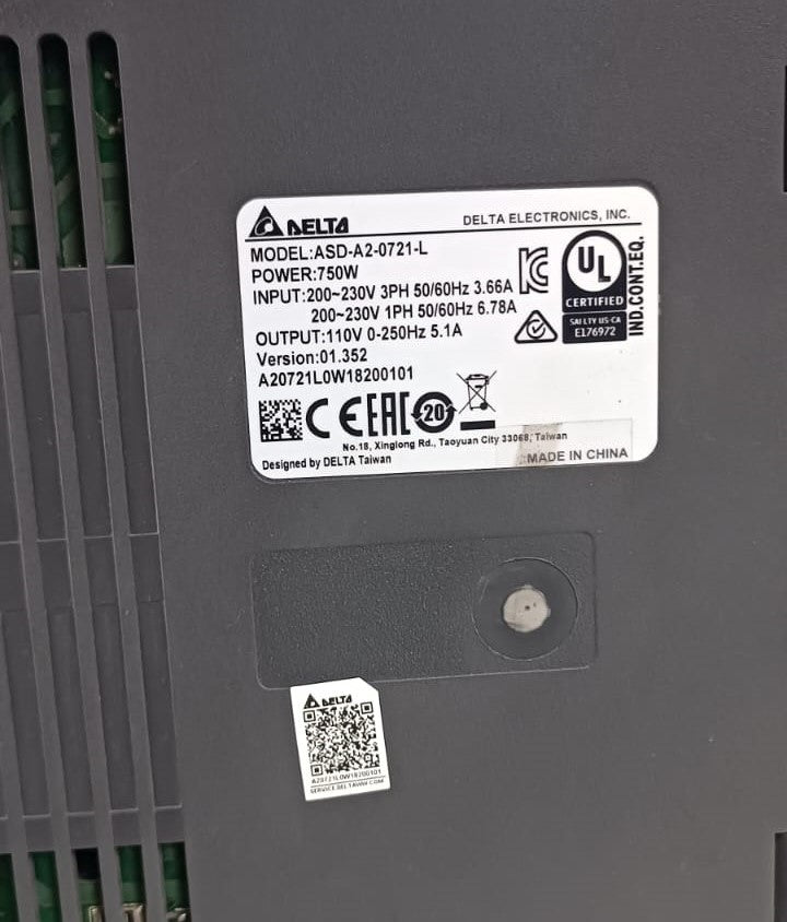 DELTA ASD-A2-0721-L SERVO SÜRÜCÜ