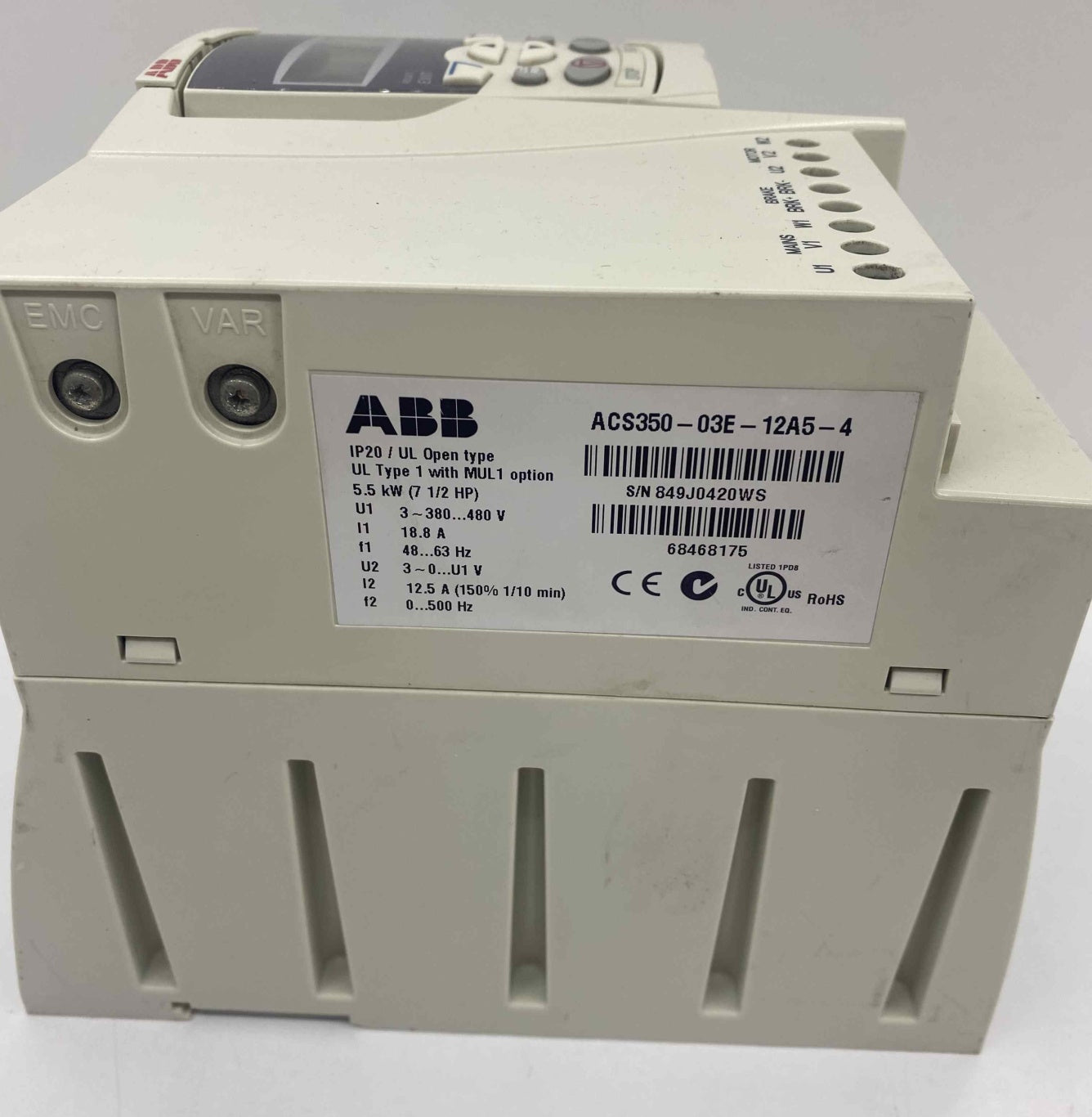 ABB ACS350-03E-12A5-4 SÜRÜCÜ