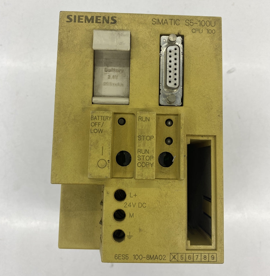 SIEMENS 6ES5 100-8MA02 PLC
