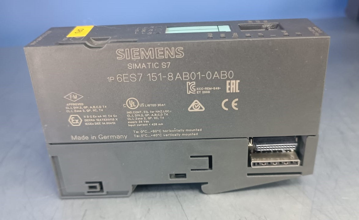 SIEMENS 6ES7 151-8AB01-0AB0 PLC