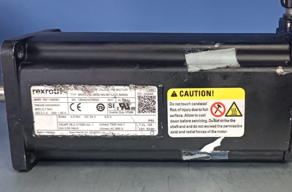 INDRAMAT MSK040C-0600-NN-M1-UG1-NNNN SERVO MOTOR