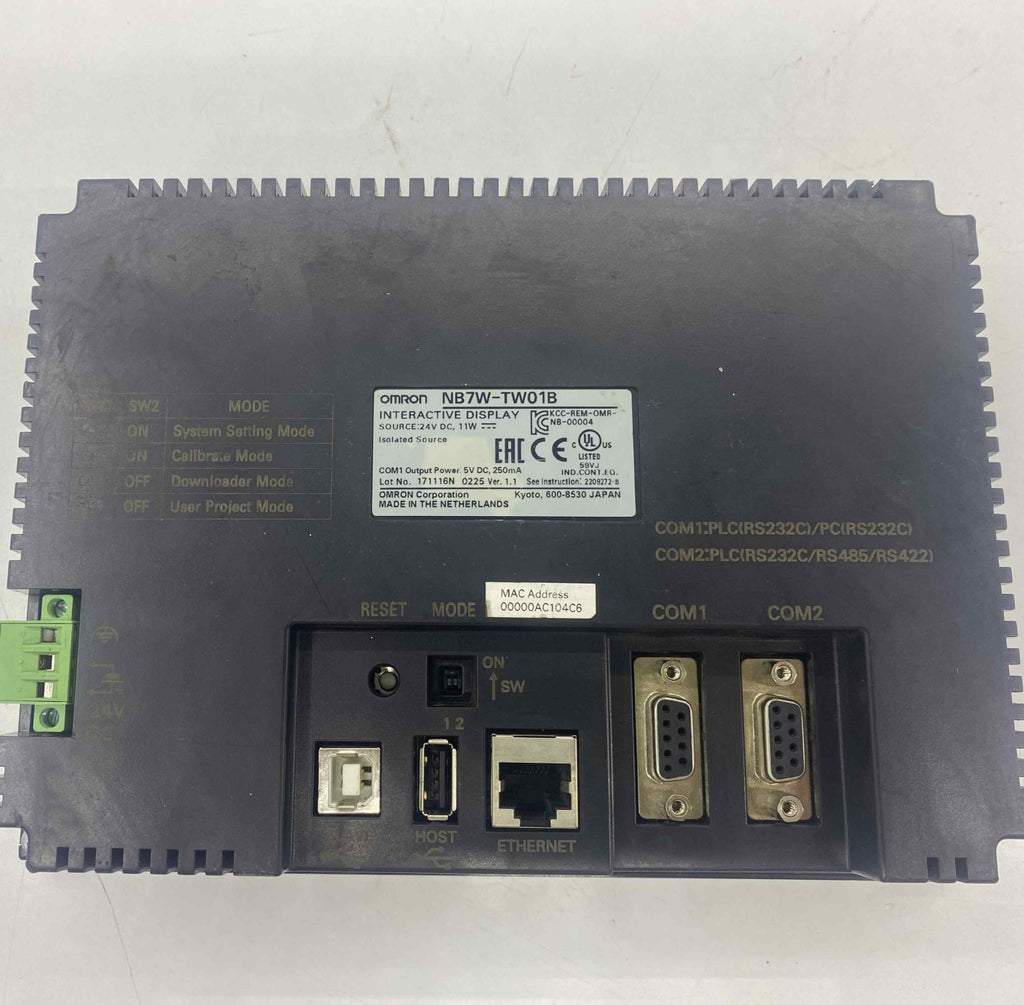 OMRON NB7W-TW01B EKRAN