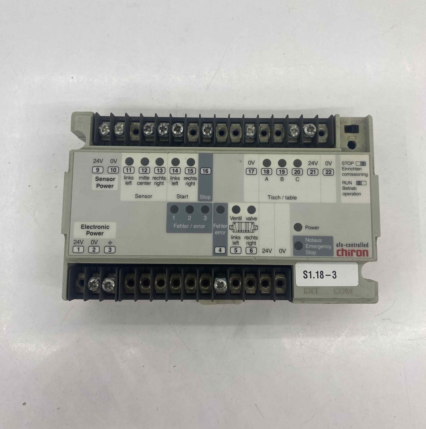 CHIRON FEC-FC30-CHI-M-SA 24VDC/10W PLC