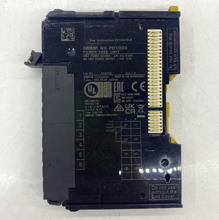 OMRON NX-PD1000 BELİRTİLMEDİ