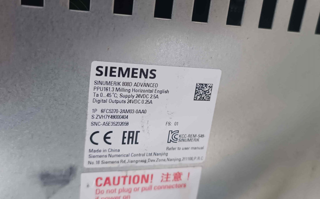 SIEMENS 6FC5370-2AM03-0AA0 EKRAN