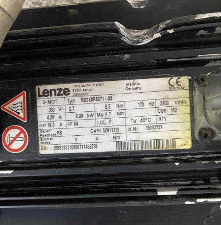 LENZE MDSKSRS071-03 SERVO MOTOR