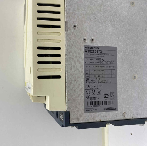 SCHNEIDER ALTISTAR 22 ATS22D47Q SOFTSTARTER