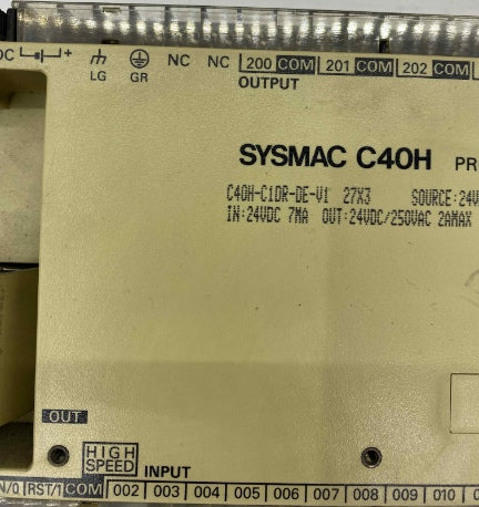 OMRON C40H-C1DR-DE-V1 PLC