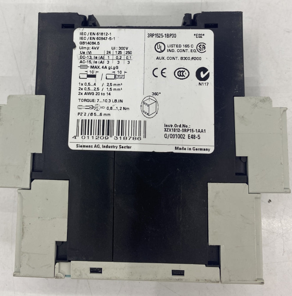 SIEMENS 3RP1525-1BP30 RÖLE