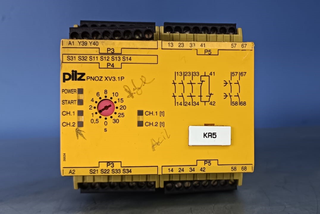 PILZ PNOZ XV3.1P 30/24VDC 3N/O 1N/C 2N/O T RÖLE