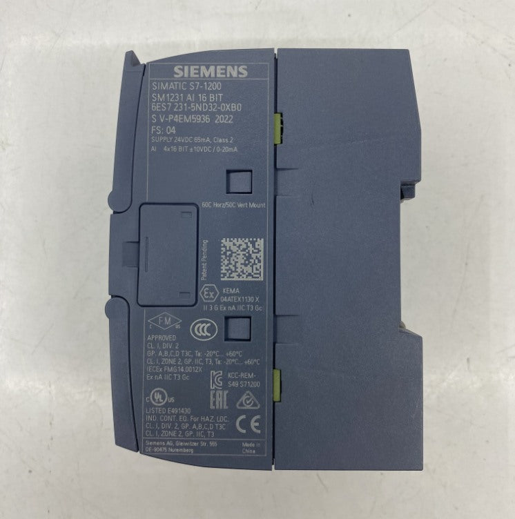 SIEMENS 6ES7 231-5ND32-0XB0 PLC