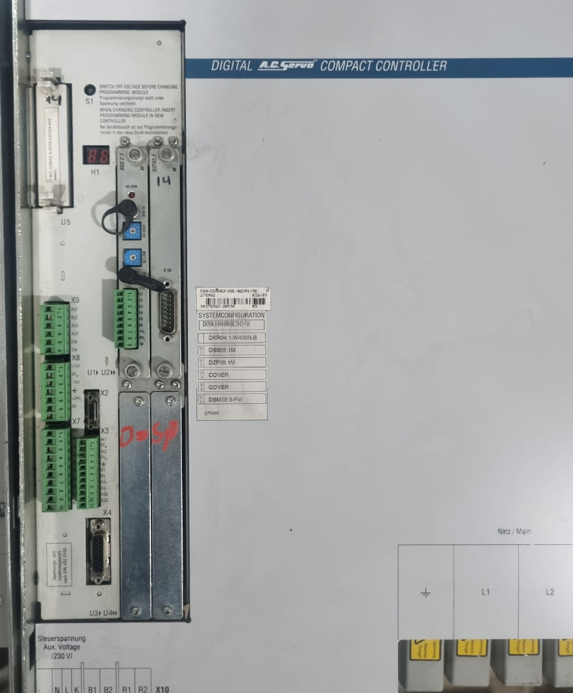 INDRAMAT DKR04.1-W400N-BE79-01-FW SERVO SÜRÜCÜ
