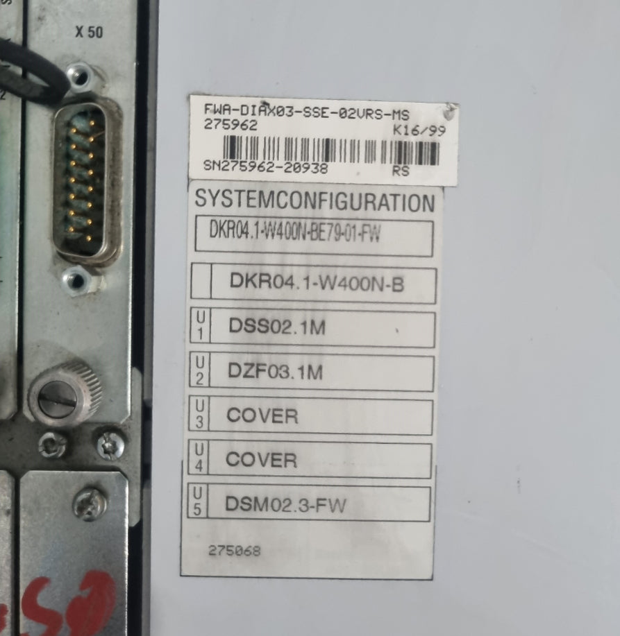 INDRAMAT DKR04.1-W400N-BE79-01-FW SERVO SÜRÜCÜ