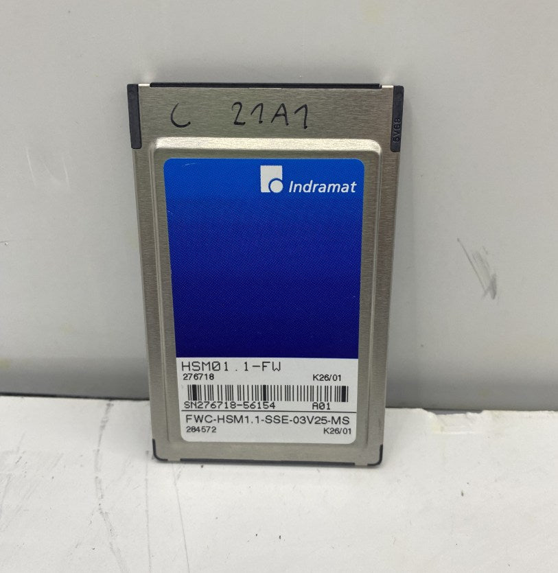 INDRAMAT HSM01.1-FW FWC-HSM1.1-SSE-03V25-MS MEMORY CARD HAFIZA KARTI