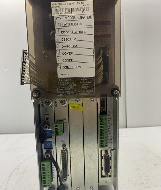 INDRAMAT DDS02.2-W200-BE45-01-FW SERVO SÜRÜCÜ
