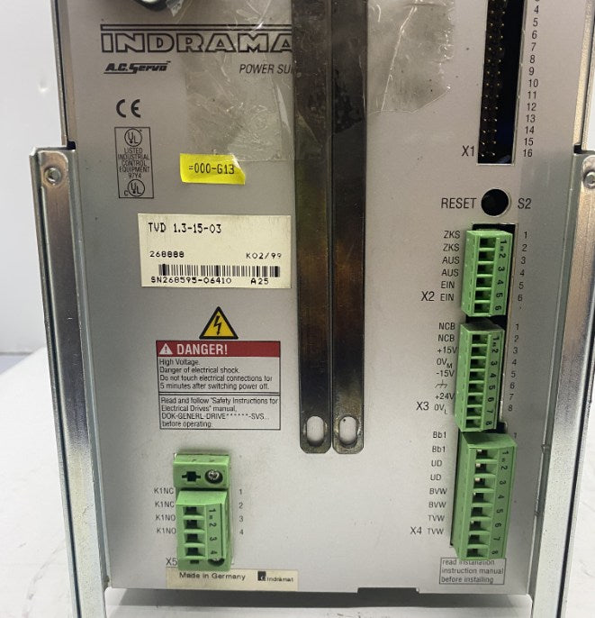 INDRAMAT TVD 1.3-15-03 POWER SUPPLY