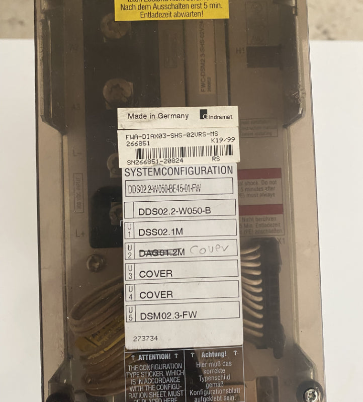 INDRAMAT DDS02.2-W050-BE45-01-FW SERVO SÜRÜCÜ
