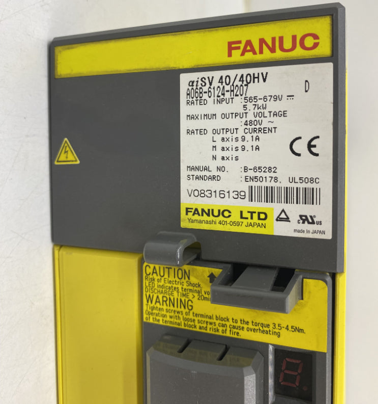 Fanuc A06B-6124-H207 Servo Amplifikatör 480V 5.7Kw