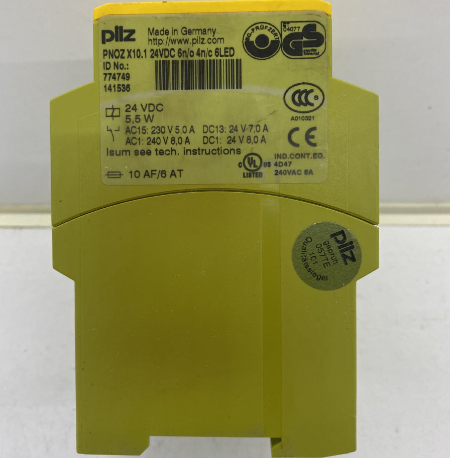 Pilz PNOZ X10.1 24VDC 6N-04N-C 6LED Güvenlik Rölesi