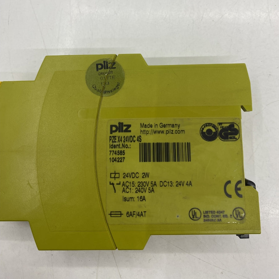 Pilz PZE X4 24VDC 4S Güvenlik Rölesi