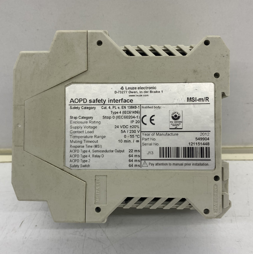 Leuze MSI-M 4 IEC61496 Safety Controller