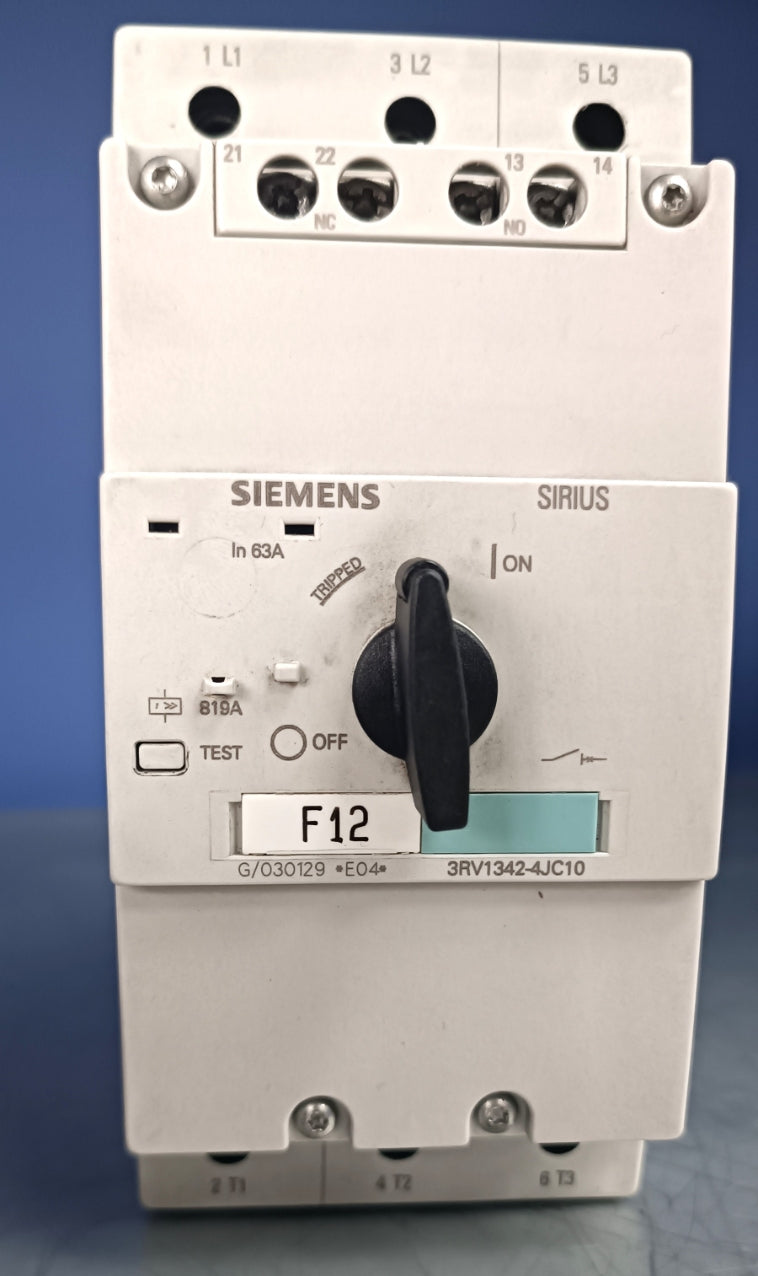 Siemens 3RV1342-4JC10 Motor Koruma Şalteri 63A