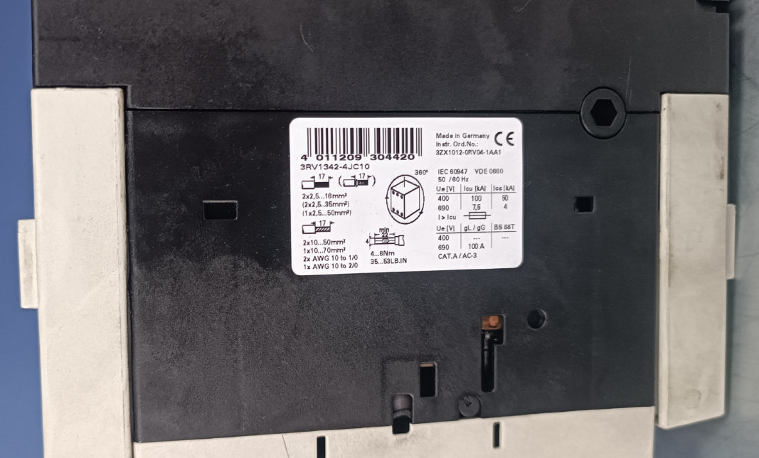 Siemens 3RV1342-4JC10 Motor Koruma Şalteri 63A