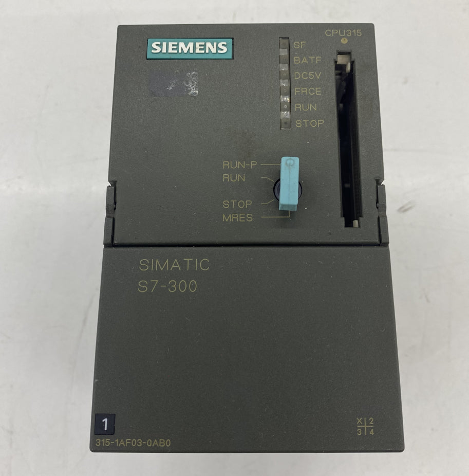 Siemens 6ES7 315-1AF03-0AB0 Plc CPU Ünitesi