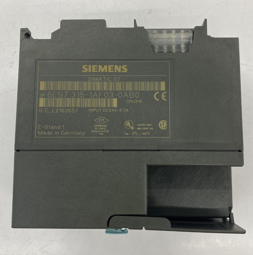 Siemens 6ES7 315-1AF03-0AB0 Plc CPU Ünitesi