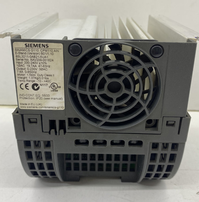 Siemens 6SL3211-0AB21-5UA1 Kontrol Ünitesi