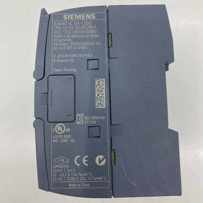 Siemens 6ES7 212-1BD30-0XB0 Plc CPU