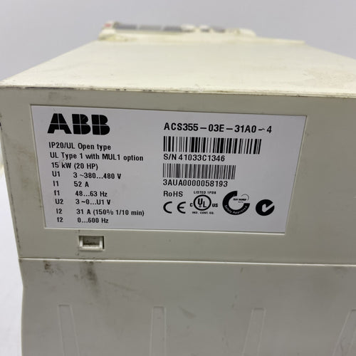 Abb ACS355-03E-31A0-4 Sürücü 15Kw 380W