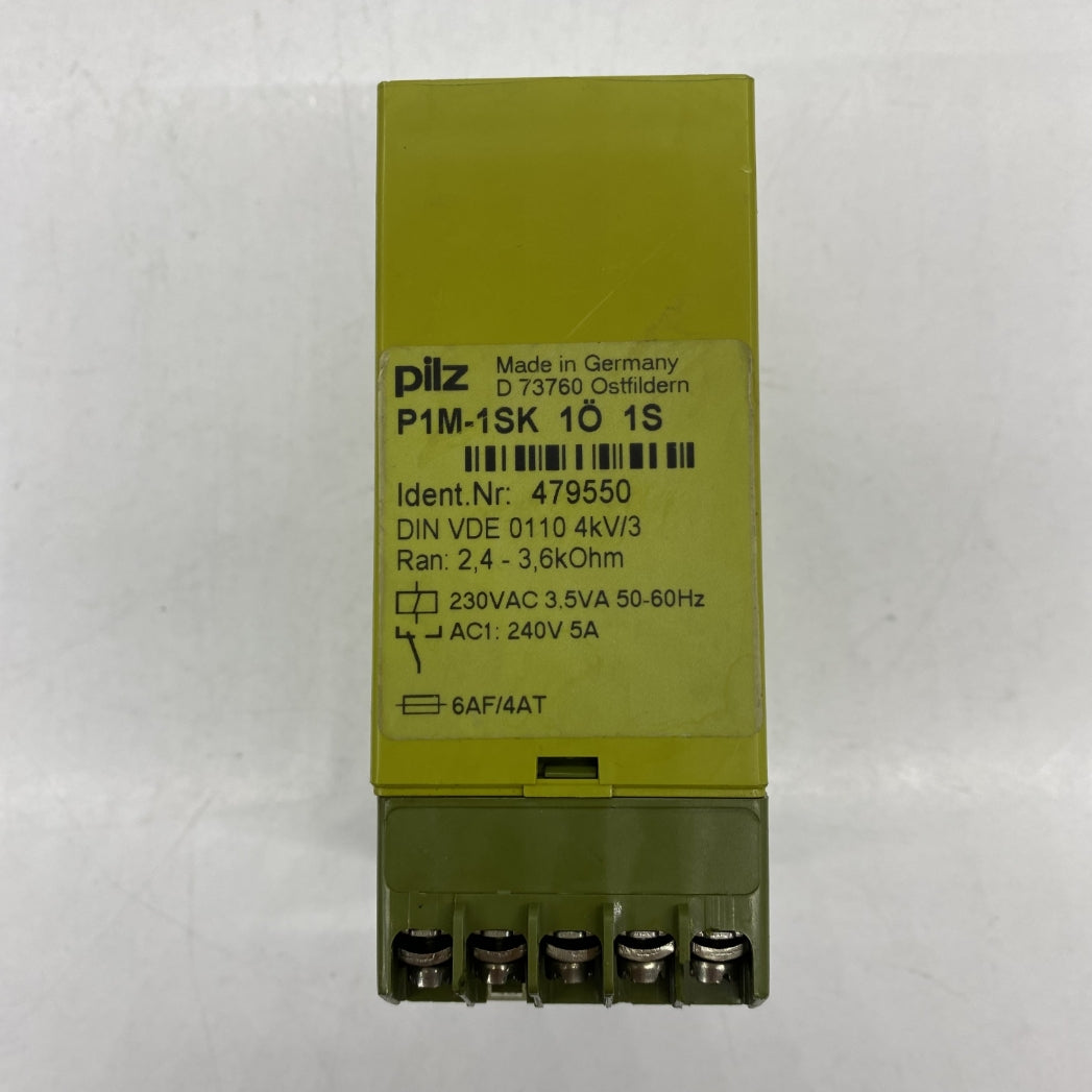 Pilz P1M-1SK 1Ö 1S Güvenlik Rölesi
